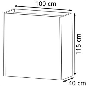 Produktbild für Pflanzkasten Herstera Cube Divider XL anthrazit