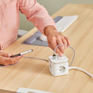 Produktbild für Steckdosenwürfel Fellowes 100137168, 2 m Kabel