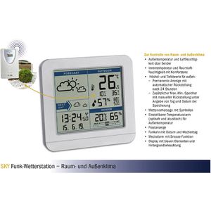 Produktbild für Wetterstation TFA 35.1152.02 SKY, Funk, digital
