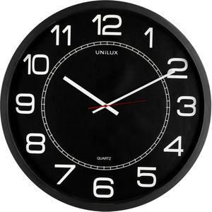 Wanduhr Unilux Mega, Kunststoff, analog, Quarzuhr