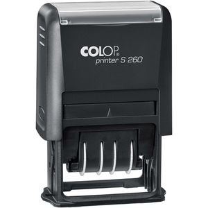 Produktbild für Datumstempel Colop Printer S 260, schwarz, selbstfärbend