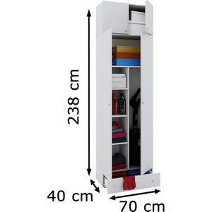 Produktbild für Mehrzweckschrank VCM Vandol 912277, weiß