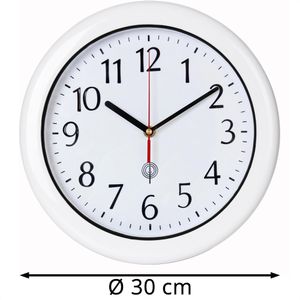 Produktbild für Wanduhr Monzana outdoor, Kunststoff, analog, Funkuhr