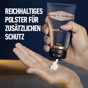 Produktbild für Rasiercreme King.C.Gillette Tube, hautberuhigend und kühlend