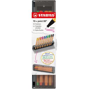 Produktbild für Fineliner Stabilo Point 88 Click Set 8810-5