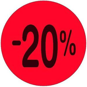 Produktbild für Preisetiketten METO Promoetikett, rot, Ø40mm