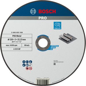 Trennscheibe Bosch PRO Metal, 2608603168, Bohrungs-Ø 22,23 mm