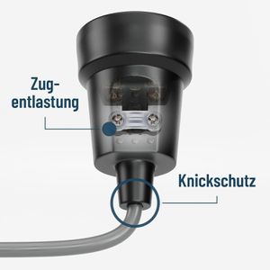 Produktbild für Schutzkontakt-Kupplung Greate 503040, schwarz
