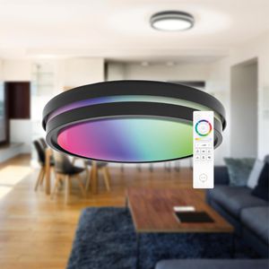 Produktbild für Deckenleuchte tint Kea ZigBee, schwarz, LED