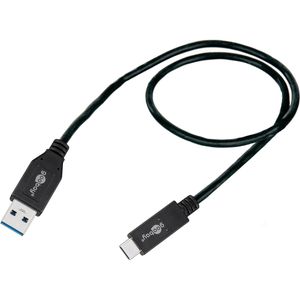 Ladekabel Goobay 41073, schwarz, 0,5m