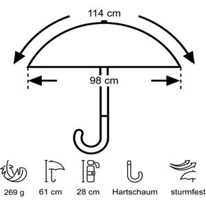 Produktbild für Regenschirm Euroschirm Light Trek, Taschenschirm