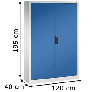 Produktbild für Werkzeugschrank CP-Möbel 8930-00, aus Metall, grau / blau