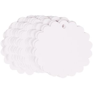 Hängeetiketten Rayher Scallop Tags, Ø 5,7 cm