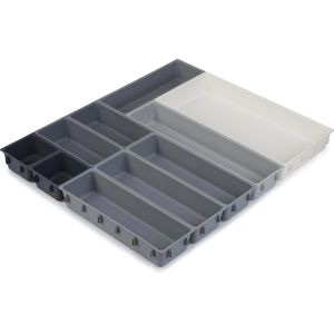 Produktbild für Besteckkasten JosephJoseph Blox, grau / weiß, Kunststoff