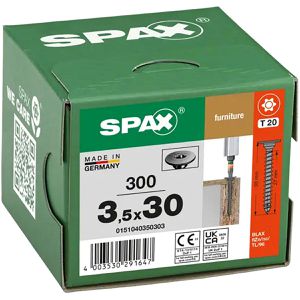 Produktbild für Holzschrauben Spax 0151040350303 BLAX, verzinkt