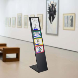Produktbild für Infoständer Böttcher-AG Planar aus Stahl, schwarz, A4