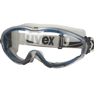 Uvex Schutzbrille ultrasonic 9302600, klar, Vollsichtbrille, blau-grau, für Brillenträger