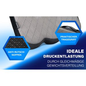 Produktbild für Orthopädisches-Sitzkissen Healthfix fest, grau
