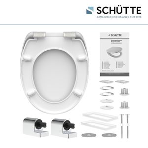 Produktbild für WC-Sitz Schütte Industrial Grey 82155, oval, aus Duroplast