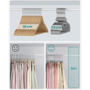 Produktbild für Kleiderbügel Songmics CRP41G, aus Kunststoff