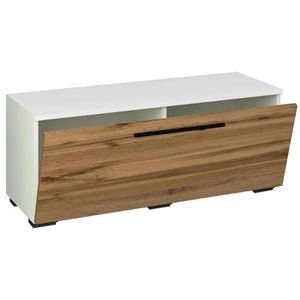 Produktbild für Lowboard VCM Arila S, aus Holz, weiß / honig eiche