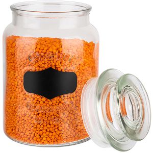 Produktbild für Vorratsglas APS Note 82265, mit Glasdeckel &amp; Beschriftungsfeld