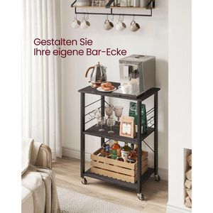 Produktbild für Küchenwagen Vasagle KKS060B42, schwarz