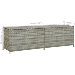 Produktbild für Gartenbox vidaXL 46476, aus Polyrattan