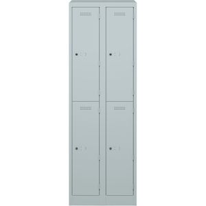 Produktbild für Spind Bisley PL3050D2, lichtgrau