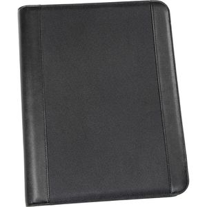 Produktbild für Schreibmappe Genie 12444, Frankfurt, schwarz, Kunstleder/Nylon