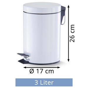 Produktbild für Mülleimer Zeller 18208, weiß