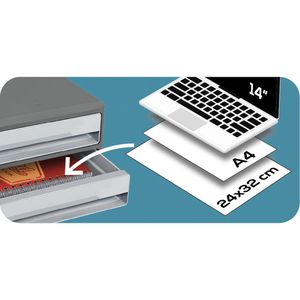 Produktbild für Schubladenbox cep 1090116361, MoovUp, A4 quer