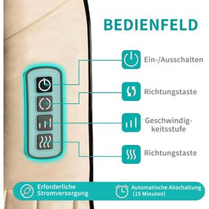 Produktbild für Nackenmassagegerät Nekteck Shiatsu, beige