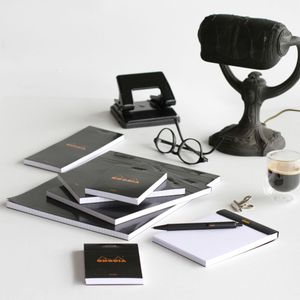 Produktbild für Notizblock Rhodia 160009C, schwarz, A5