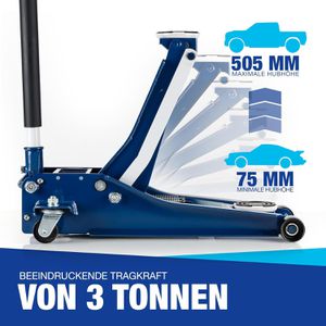 Produktbild für Rangierwagenheber NTG WGH.3001, extra flach