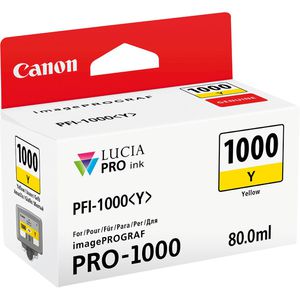 Produktbild für Tinte Canon PFI-1000Y gelb