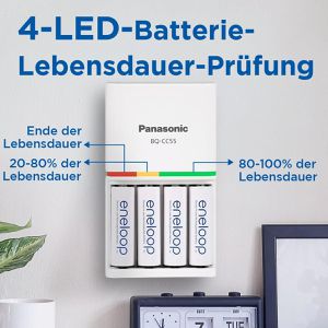 Produktbild für Akku-Ladegerät Panasonic Eneloop BQ-CC55