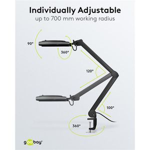 Produktbild für Lupenleuchte Goobay 64988 SMD, 127 mm Glaslinse, dimmbar, LED