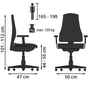 Produktbild für Bürostuhl hJh-OFFICE PROFONDO ECO W, 820032