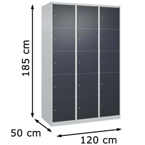 Produktbild für Schließfachschrank CP-Möbel Classic Plus anthrazit
