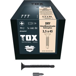Produktbild für Schnellbauschrauben Tox 142553253545, DRY BS, 3,5 x 45mm