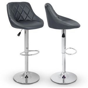 Produktbild für Barhocker Tresko BH-005, drehbar mit Lehne
