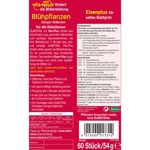 Produktbild für Dünger Substral Dünger-Stäbchen für Blühpflanzen