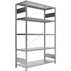 Produktbild für Schwerlastregal META-Regalbau 9900013332, 5 Metallböden