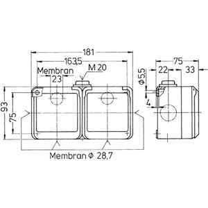 Produktbild für Steckdose Mennekes Cepex 4204, IP44, Aufputz