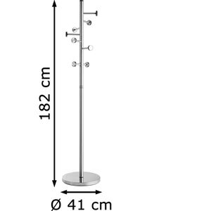 Produktbild für Garderobenständer Alco 2812, silber