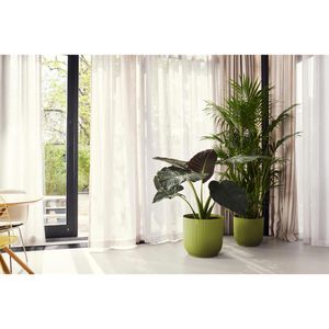 Produktbild für Übertopf elho Vibes Fold rund, farngrün, Ø 39 x 36 cm