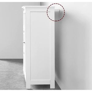 Produktbild für Badschrank Vasagle BBC49WT, mit 4 Füßen, weiß