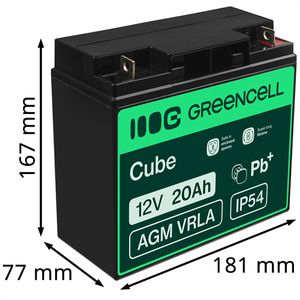 Produktbild für AGM-Batterie Green-Cell VRLA