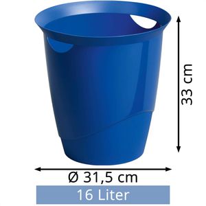 Produktbild für Papierkorb Durable Trend, 1701710040, blau